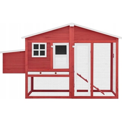 VidaXL kurník pro kuřata s hnízdem 191x67x117 cm hnědý