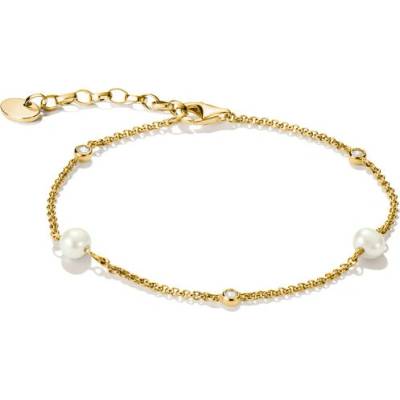 THOMAS SABO náušnice Pearls and white zirconia A1989-M01-14