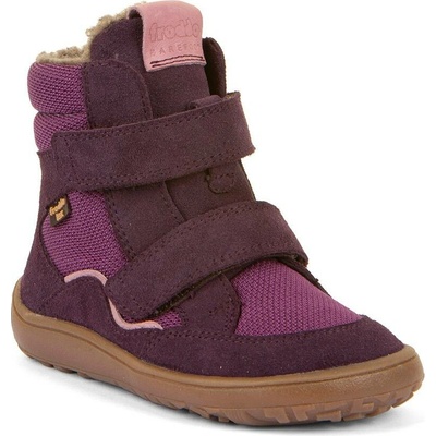 Froddo dívčí zimní barefoot boty TEX WINTER purple