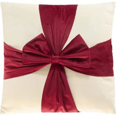 Sconto vankúš MAŠĽA béžová/červená 45x45