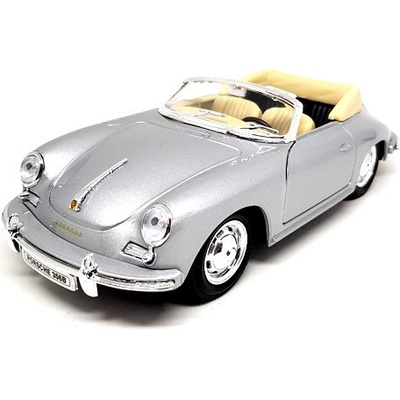 Welly Auto Porsche 356B strieborná 1:24