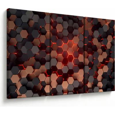 Obraz - Futuristická abstrakcia, trojdielne 120x80 cm