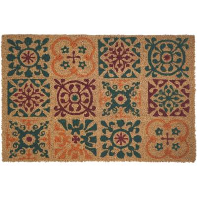 Douceur d'intérieur HERITAGE Kokosová rohož s potiskem hnědý 40 × 60 cm