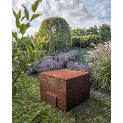 Corgarden zahradní kompostér VITA 1105 90 × 90 × 69 cm Corten