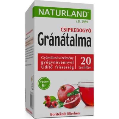 Naturland čaj GRANATOVE JABLKO SIPKY 20 X 2 G