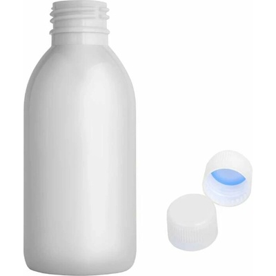 Tera Plastová lahvička bílá s bílým uzávěrem 150 ml