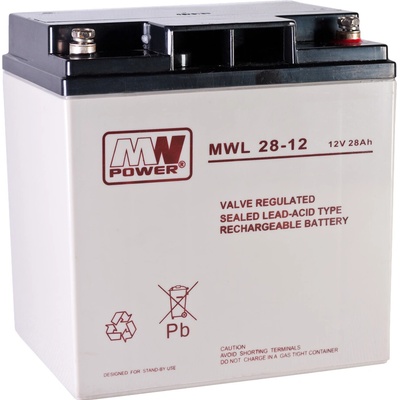 AGM MW Power 12Ah 12V VRLA MWL12 MWL12-1