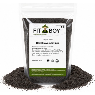 FITBOY Bazalkové semínko 500 g