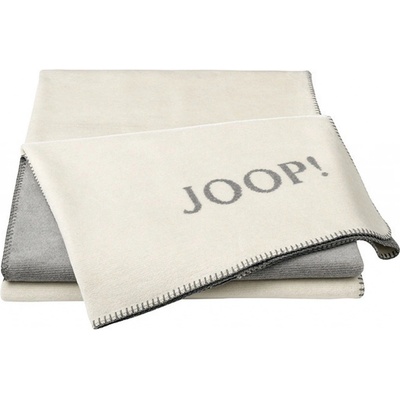 Biederlack JOOP! Melange Doubleface Natur-Silber pléd 150x200