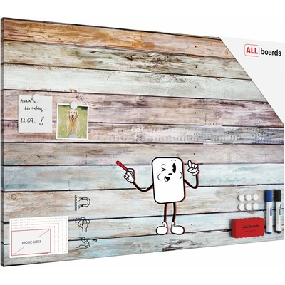 ALLboards Magnetická tabuľa METALboards, PASTELOVÉ DOSKY 90 x 60 cm MB96_00113