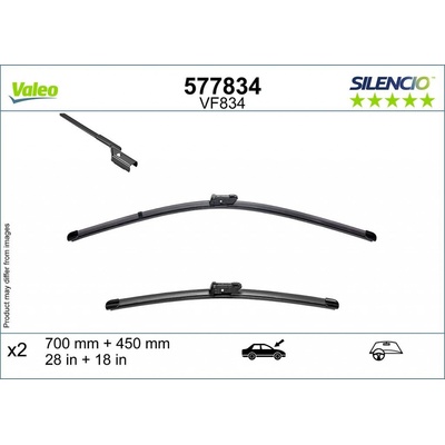 Valeo Silencio Flat Blade set 700+450 mm VA 577834