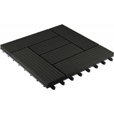 G21 WPC dlaždice Eben 2,3 x 30 x 30 cm 1 ks