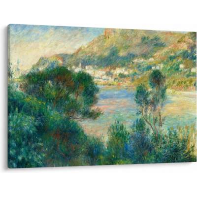 Obraz - Auguste Renoir, View of Monte Carlo from Cap Martin, reprodukcia, jednodielne 100x70 cm