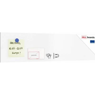 Allboards PME60x15 Magnetická tabule SLIMboard bezrámová 60 x 15 cm