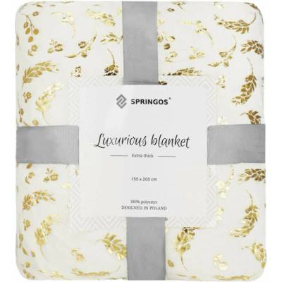 Springos Deka Floral HA7312 krémová 150x200