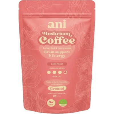 ANi Mushroom Coffee Brain suport & Energy mletá 350 g