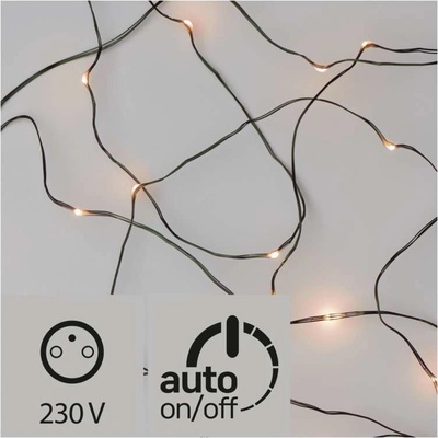 Emos XMAS ZY1921T Vánoční osvětlení 40 LED NANO 4m zelený IP44 VT
