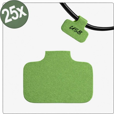 Quadrios 26CA785 26CA785 kabelové značení 40 x 20 mm Barva aktivního pole: zelená počet štítků: 25