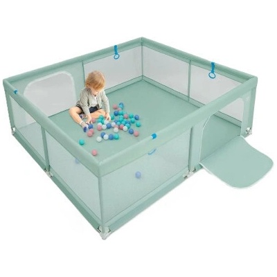 Costway Ohrádka pro děti UY10069GN 200 x 180 cm zelená A