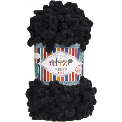 Alize Příze Puffy FINE 60 černá