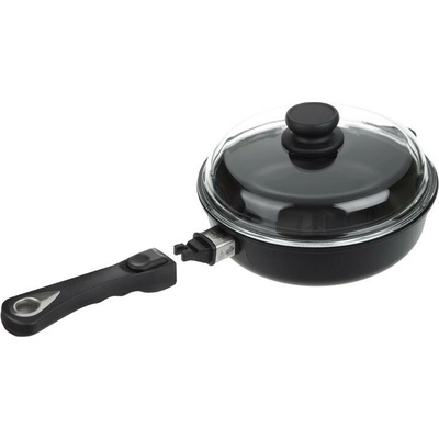 AMT Gastroguss Indukčná titánová panvica ø 26 cm x 7 cm / 3.1 l s odnímateľnou rukoväťou a pokrievkou
