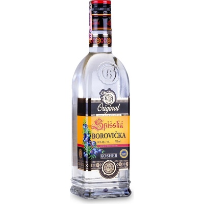Kosher Spišská Borovička 40% 0,7 l (čistá fľaša)