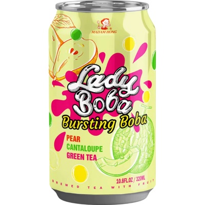 Madam Hong Lady Boba Pear, cantaloupe bubble tea 320 ml