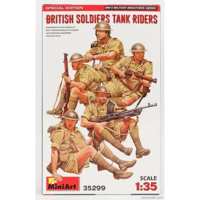 Miniart Figures Soldati British Soldiers Military Tank Riders 1:35