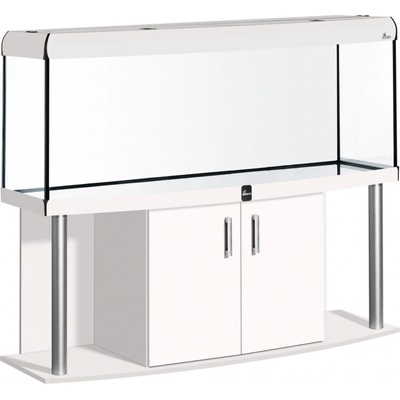Diversa Comfort LED akvarijní set vypouklý hliník bílý 375 l