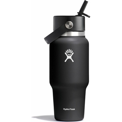Hydro Flask termohrnek 24 Oz Wide Flex Straw Travel Bottle 710 ml black