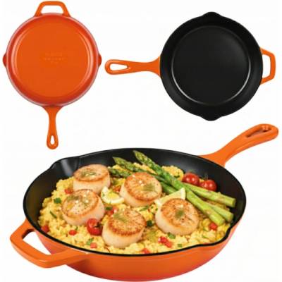Atusa Smaltovaná litinová pánev 26 cm HAGE Orange