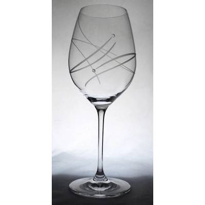 SWAROVSKI TOMY sklen. A červené víno 2 x 470 ml
