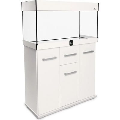 Diversa Solid LED akvarijní set rovný bílý 98 l