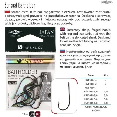 MIKADO HOOK SENSUAL BAITHOLDER BR vel.3 10 ks