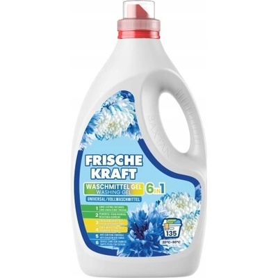 Frische Kraft 6v1 prací gel Univerzální 4,05 l 135 PD