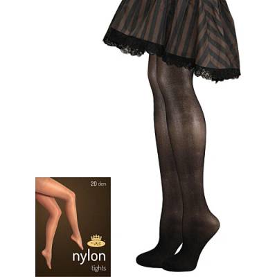 Lady B NYLON TIGHTS 20 DEN Dámské punčocháčové kalhoty nero