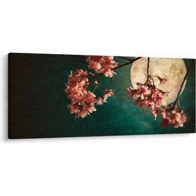 Obraz - Sakura v splne, jednodielne 120x50 cm