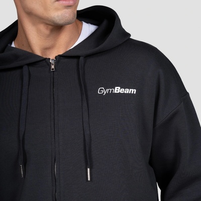 GymBeam mikina so zipsom Relay Black