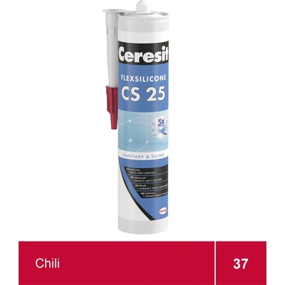 Ceresit CS 25 sanitární silikon 280 g chili – Hledejceny.cz