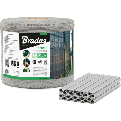 BRADAS Plotová páska LIGHT GREY 200 g/m² – svetlosivá
