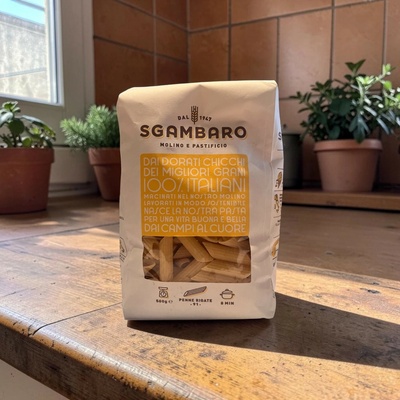 Sgambaro Bronzovo ťahané Penne Rigate No.91 0,5 kg