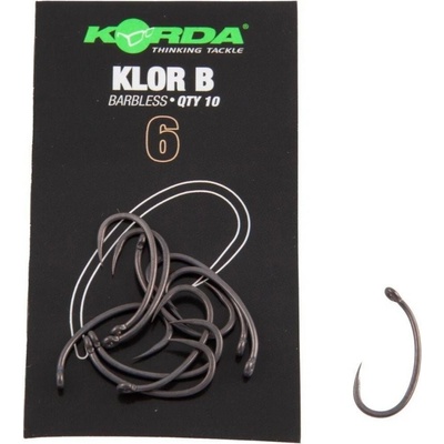 Korda Klor Hook Barbless vel.8 10 ks