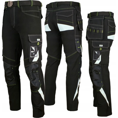 4Dynamic Classic Stretch Slim Kalhoty do pasu monterské černé