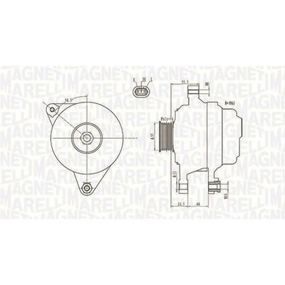 generátor MAGNETI MARELLI 063731703010
