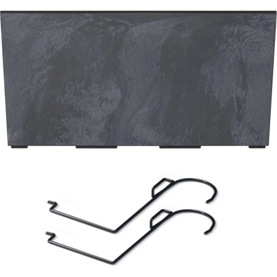 PROSPERPLAST Závěsný truhlík - URBI CASE W Beton Effect 39,5x18,5 cm antracit