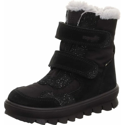Superfit Dievčenské zimné topánky FLAVIA Black/Silver GTX