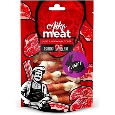COBBYS PET AIKO Meat králičí maso na kalciové kosti 100 g