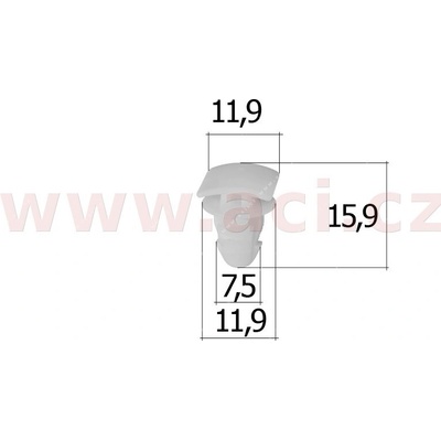 plastová příchytka (sada 10 ks) UP 57336Z