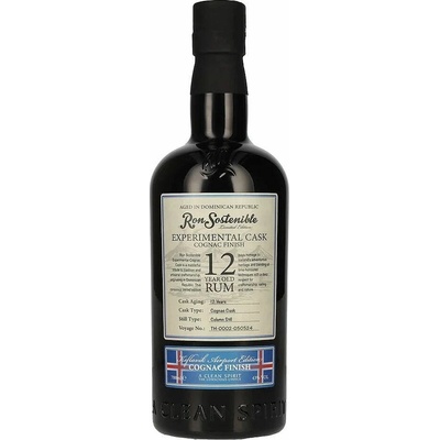 Sostenible 2008 Keflavik edition & Cognac cask 12-ti letý dominikánský rum 43% 0,7 l (holá láhev)