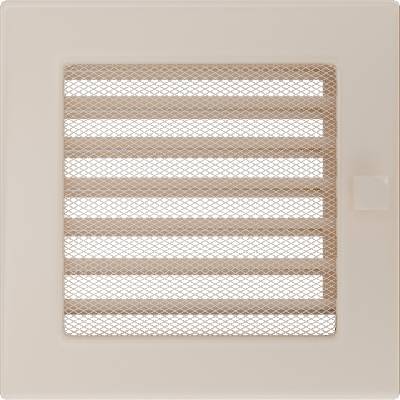 Kratki Mriežka 170 x 170 mm krémová s klapkou